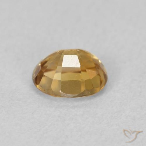 Zircon Gemstone in 5.8 x 4.8 mm Size for Sale, Zircon Stone in Golden-Brown Color