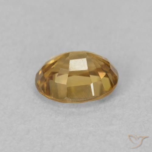 Zircon Gemstone in 5 x 5 mm (calibrated) Size for Sale, Zircon Stone in Golden Color