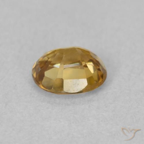 Zircon Gemstone in 5.8 x 4.9 mm Size for Sale, Zircon Stone in Golden Color