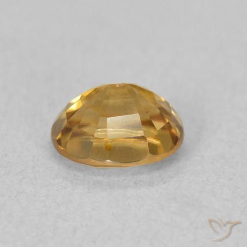 Zircon Gemstone in 6 x 5.1 mm Size for Sale, Zircon Stone in Golden Color