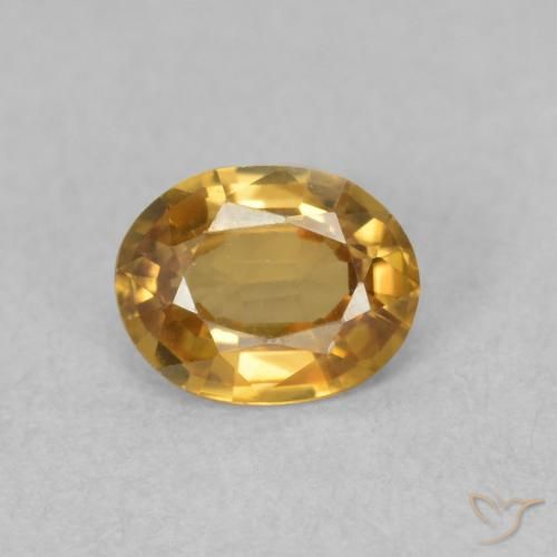 0.75ct Natural Golden-Brown Zircon, Oval, VVS-VS