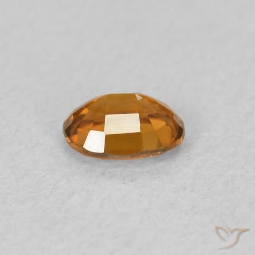 Zircon Gemstone in 5.2 x 4.1 mm Size for Sale, Zircon Stone in Fire Orange Color