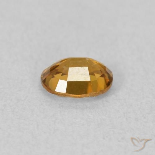 Zircon Gemstone in 5 x 4 mm (calibrated) Size for Sale, Zircon Stone in Medium Orange Color