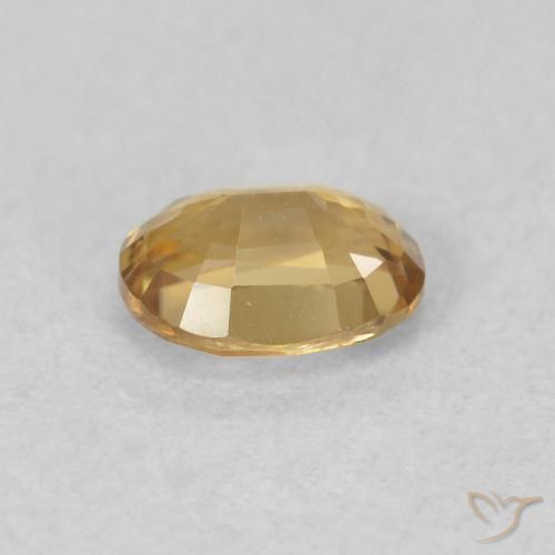 Zircon Gemstone in 5.2 x 4.1 mm Size for Sale, Zircon Stone in champagne Color