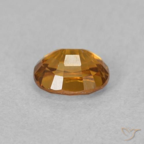 Zircon Gemstone in 5 x 4 mm (calibrated) Size for Sale, Zircon Stone in Orange Brown Color
