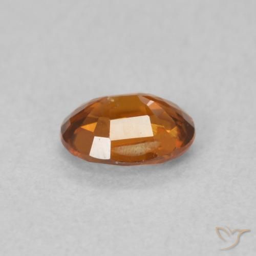 Zircon Gemstone in 5 x 4 mm (calibrated) Size for Sale, Zircon Stone in Medium Orange Color