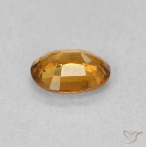 Zircon Gemstone in 5.2 x 4.1 mm Size for Sale, Zircon Stone in Golden-Brown Color