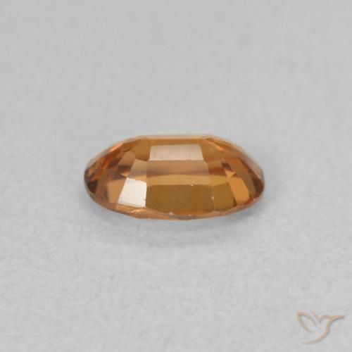 Zircon Gemstone in 6 x 4 mm (calibrated) Size for Sale, Zircon Stone in Orange Brown Color