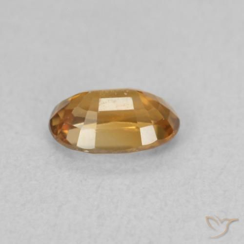 Zircon Gemstone in 6 x 4 mm (calibrated) Size for Sale, Zircon Stone in Medium Orange Color