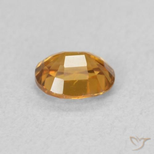 Zircon Gemstone in 5.2 x 4.2 mm Size for Sale, Zircon Stone in Brownish Orange Color