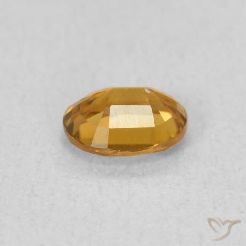Zircon Gemstone in 5 x 4 mm (calibrated) Size for Sale, Zircon Stone in Golden-Brown Color