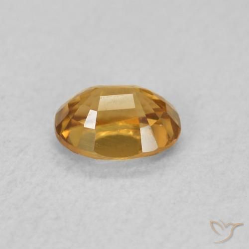 Zircon Gemstone in 5 x 4 mm (calibrated) Size for Sale, Zircon Stone in Medium Orange Color