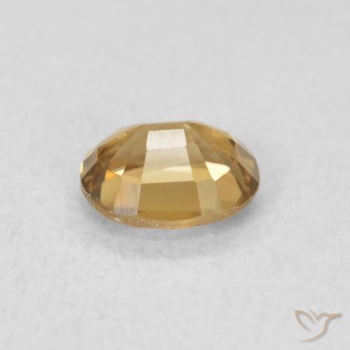 Zircon Gemstone in 5.2 x 4.2 mm Size for Sale, Zircon Stone in Golden-Brown Color
