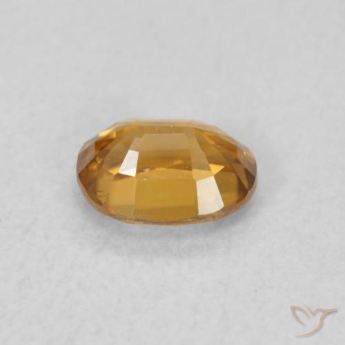 Zircon Gemstone in 5.2 x 4.1 mm Size for Sale, Zircon Stone in Orange Brown Color