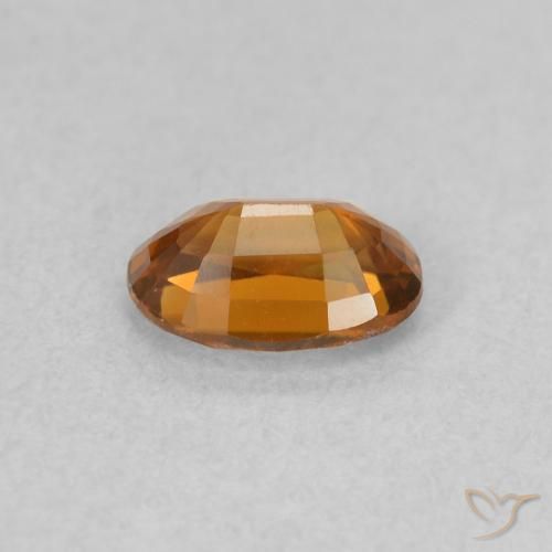 Zircon Gemstone in 6.1 x 4.2 mm Size for Sale, Zircon Stone in Medium Orange Color