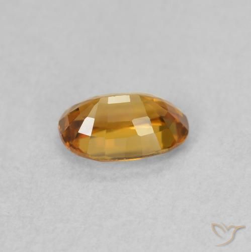 Zircon Gemstone in 6 x 4 mm (calibrated) Size for Sale, Zircon Stone in Medium Orange Color