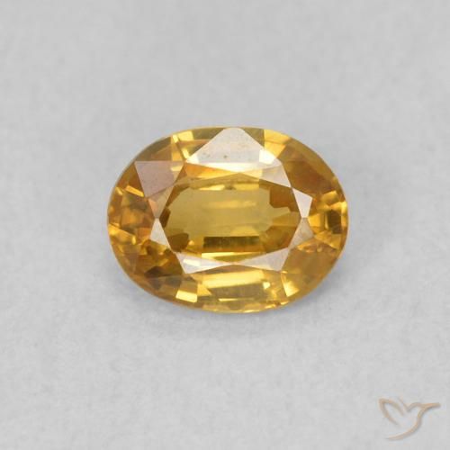 0.55ct Natural Golden Zircon, Oval, VVS-VS