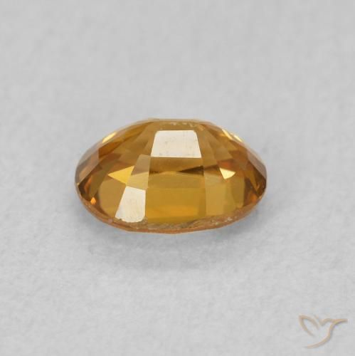 Zircon Gemstone in 5.2 x 4.2 mm Size for Sale, Zircon Stone in Golden-Brown Color
