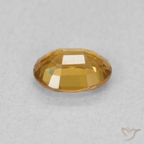 Zircon Gemstone in 5.2 x 4 mm Size for Sale, Zircon Stone in Golden-Orange Color