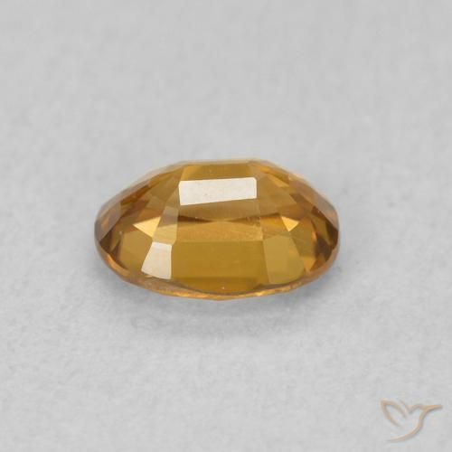 Zircon Gemstone in 5.3 x 4 mm Size for Sale, Zircon Stone in Golden-Orange Color