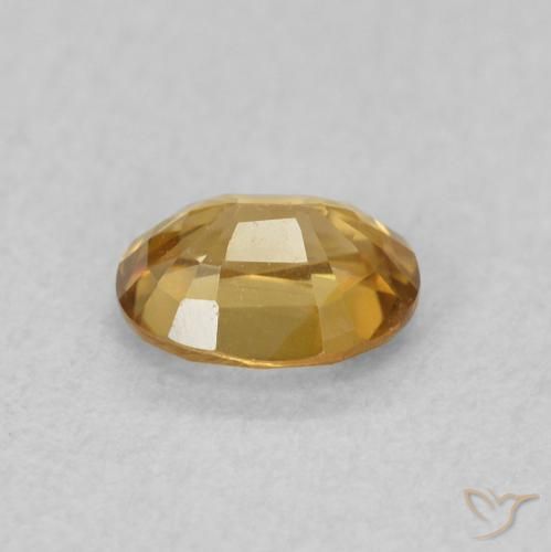 Zircon Gemstone in 5.3 x 4.1 mm Size for Sale, Zircon Stone in champagne Color