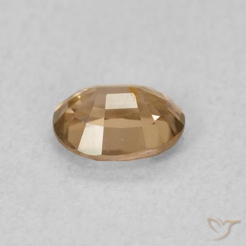 Zircon Gemstone in 5 x 4 mm (calibrated) Size for Sale, Zircon Stone in Golden-Peach Color