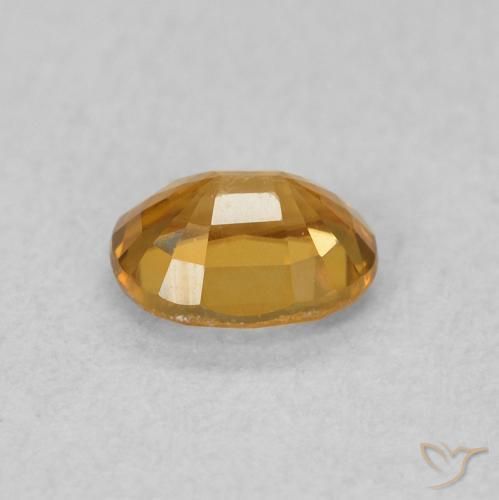 Zircon Gemstone in 5 x 4 mm (calibrated) Size for Sale, Zircon Stone in Golden-Brown Color