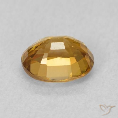 Zircon Gemstone in 6 x 4.9 mm Size for Sale, Zircon Stone in Golden Color
