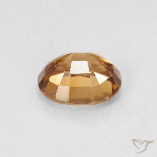 Zircon Gemstone in 5.8 x 4.9 mm Size for Sale, Zircon Stone in Medium Orange Color