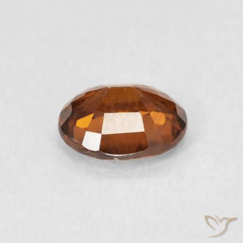 Zircon Gemstone in 5 x 5 mm (calibrated) Size for Sale, Zircon Stone in Reddish Orange Color