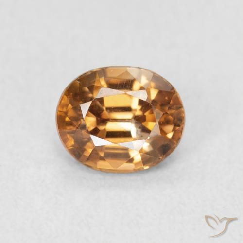 1.11ct Natural Rust Orange Zircon, Oval, VS