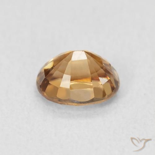 Zircon Gemstone in 5.8 x 4.9 mm Size for Sale, Zircon Stone in Medium Orange Color