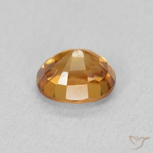 Zircon Gemstone in 5.7 x 4.9 mm Size for Sale, Zircon Stone in Earthy Orange Color