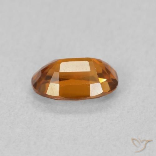 Zircon Gemstone in 6 x 4 mm (calibrated) Size for Sale, Zircon Stone in Deep Orange Color