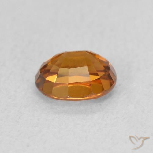 Zircon Gemstone in 5.8 x 4.7 mm Size for Sale, Zircon Stone in Earthy Orange Color