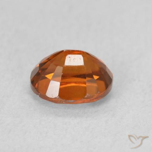 Zircon Gemstone in 5.9 x 4.9 mm Size for Sale, Zircon Stone in Reddish Orange Color