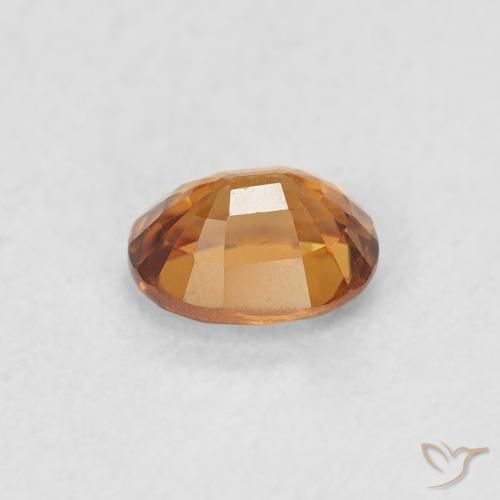 Zircon Gemstone in 5.2 x 4.2 mm Size for Sale, Zircon Stone in Medium Orange Color