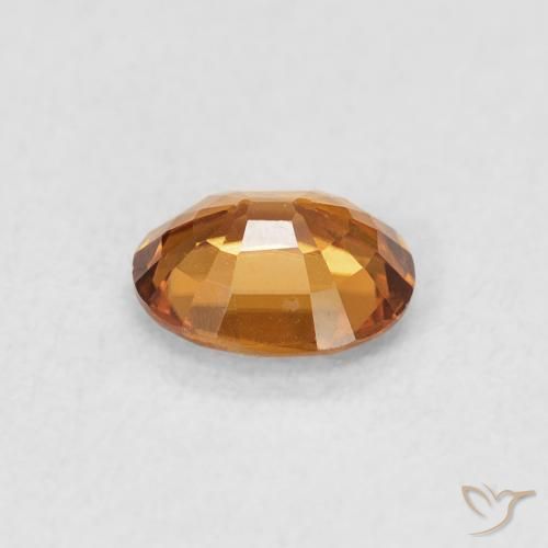 Zircon Gemstone in 5.8 x 4.9 mm Size for Sale, Zircon Stone in Orange Brown Color