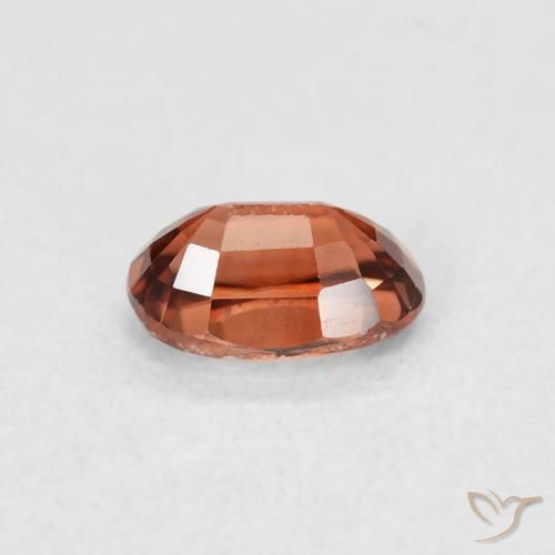 Zircon Gemstone in 6 x 4 mm (calibrated) Size for Sale, Zircon Stone in Reddish Orange Color