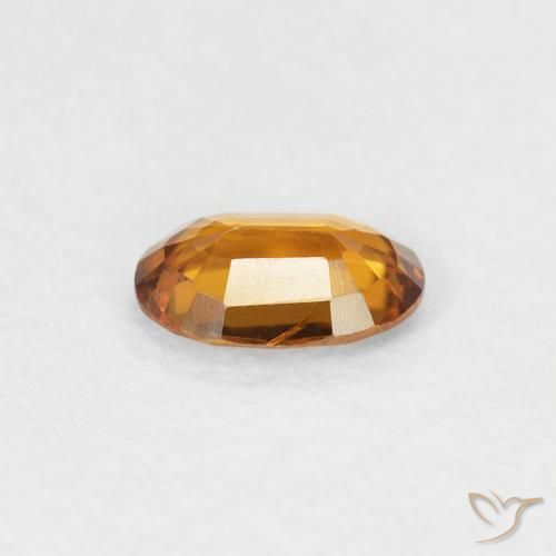 Zircon Gemstone in 6 x 4 mm (calibrated) Size for Sale, Zircon Stone in Medium Orange Color