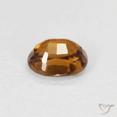 Zircon Gemstone in 5.8 x 4.8 mm Size for Sale, Zircon Stone in Medium Orange Color