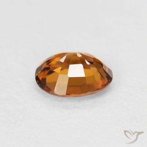 Zircon Gemstone in 6 x 5 mm Size for Sale, Zircon Stone in Earth Orange Color