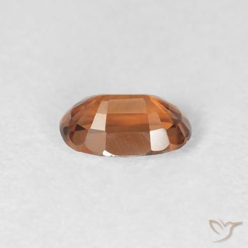 Zircon Gemstone in 6 x 4 mm (calibrated) Size for Sale, Zircon Stone in Deep Orange Color