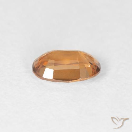 Zircon Gemstone in 6 x 4 mm (calibrated) Size for Sale, Zircon Stone in Medium Orange Color