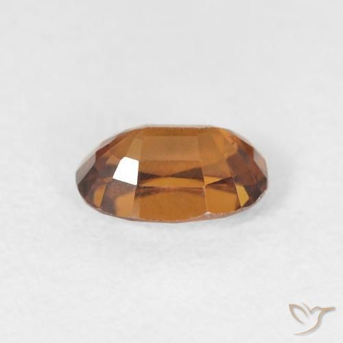Zircon Gemstone in 6 x 4 mm (calibrated) Size for Sale, Zircon Stone in Brownish Orange Color