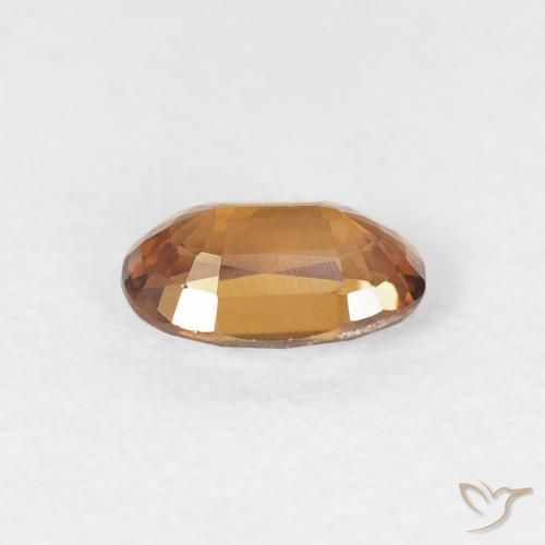 Zircon Gemstone in 6 x 4 mm (calibrated) Size for Sale, Zircon Stone in Medium Orange Color