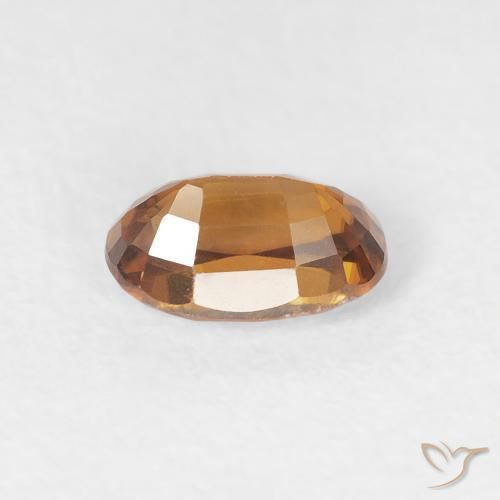 Zircon Gemstone in 6 x 4 mm (calibrated) Size for Sale, Zircon Stone in Medium Orange Color
