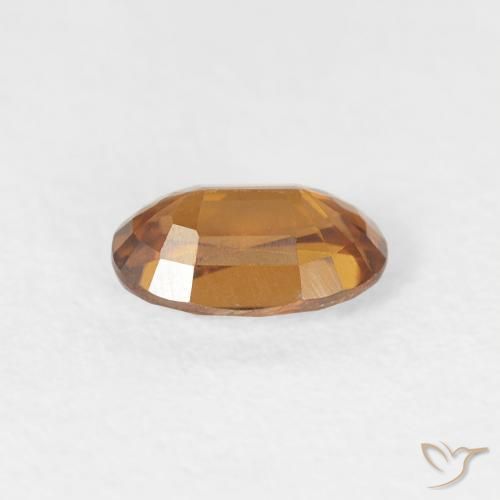 Zircon Gemstone in 6 x 4 mm (calibrated) Size for Sale, Zircon Stone in Orange Brown Color