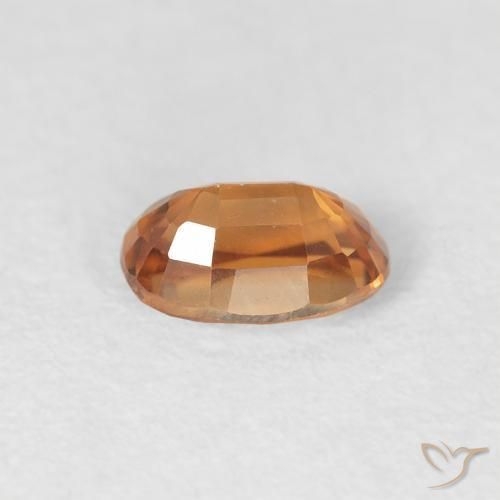 Zircon Gemstone in 6 x 4 mm (calibrated) Size for Sale, Zircon Stone in Medium Orange Color