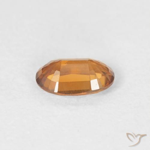Zircon Gemstone in 6 x 3.8 mm Size for Sale, Zircon Stone in Medium Orange Color